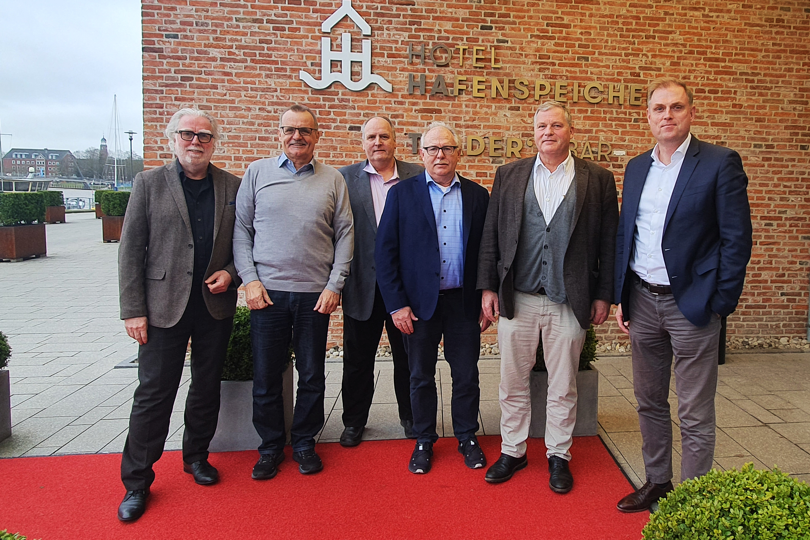 v. l.: Wilfried Grunau, Rudolf Staiger, Burkhard Kreuter, Michael Zurhorst, Clemens Kiepke, Christian Hesse.
