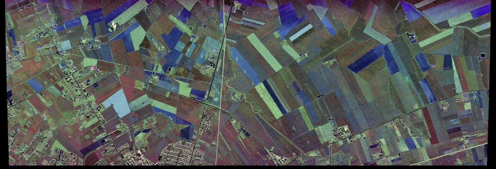 C-Band-Satellitenbild des Testgebiets bei Foggia. Bild: DLR (CC BY-NC-ND  3.0)