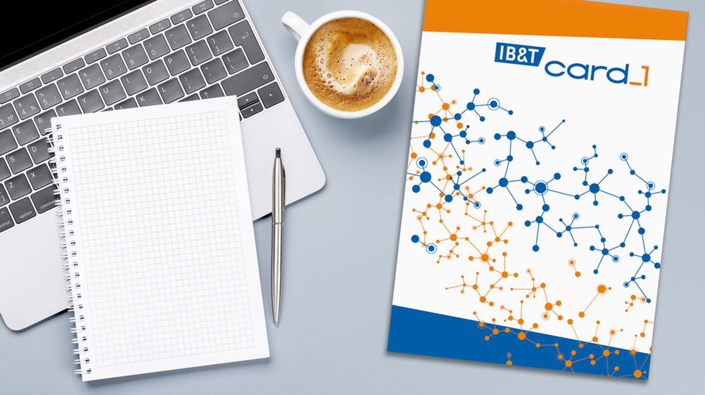 Ein einheitliches Dachmarkenlogo ergänzt den Markenauftritt der IB&T Software GmbH.