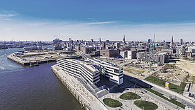 Vogelperspektive auf die HafenCity. Bild © HCU Hamburg