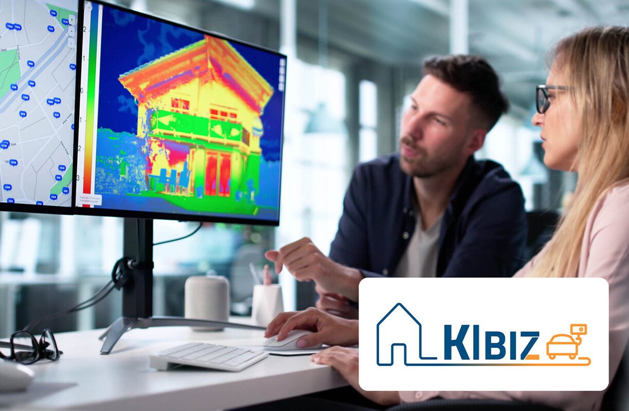 Disy leitet das vom BMFTR geförderte Forschungsprojekt KIBIZ und erforscht den Einsatz von KI-Technologien für die datengestützte kommunale Wärmeplanung. Bildrechte: Bild: Andrey Popov – iStock.com / Bearbeitung: Disy Informationssysteme GmbH