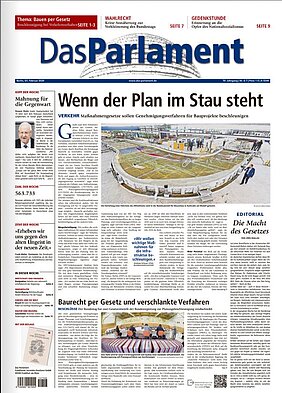 Titelbild "Das Parlament". (c) Deutscher Bundestag