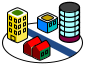 Symbolbild Stadt/Infrastruktur. Image by Clker-Free-Vector-Images from Pixabay