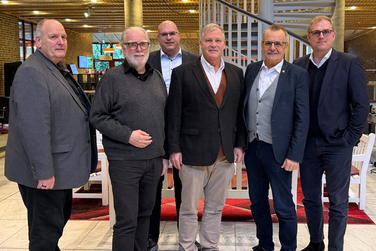 v. l.: Burkhard Kreuter, Wilfried Grunau, Carsten Bruns, Clemens Kiepke, Rudolf Staiger und Christian Hesse. Bild: IGG.