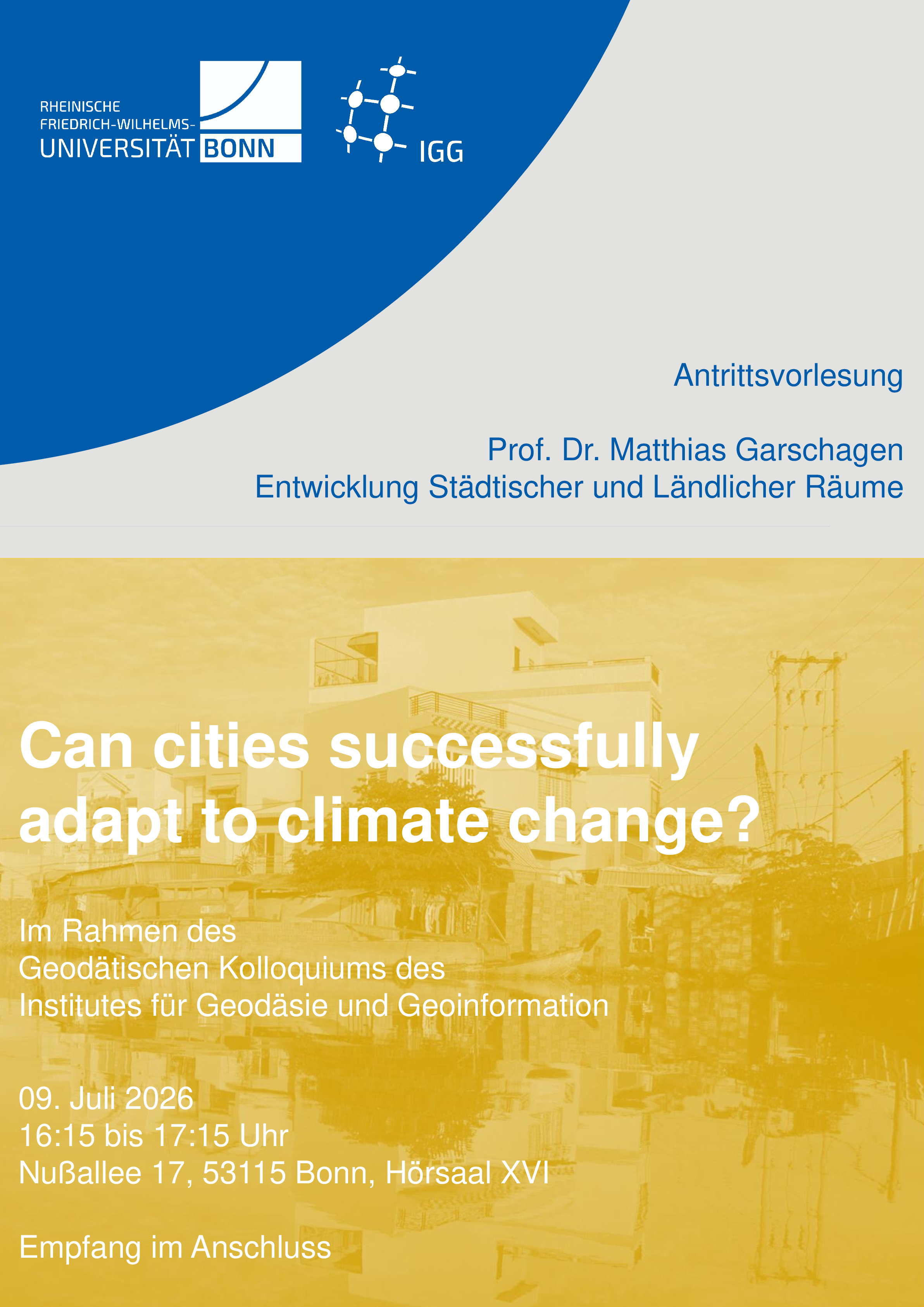 Poster Antrittsvorlesung