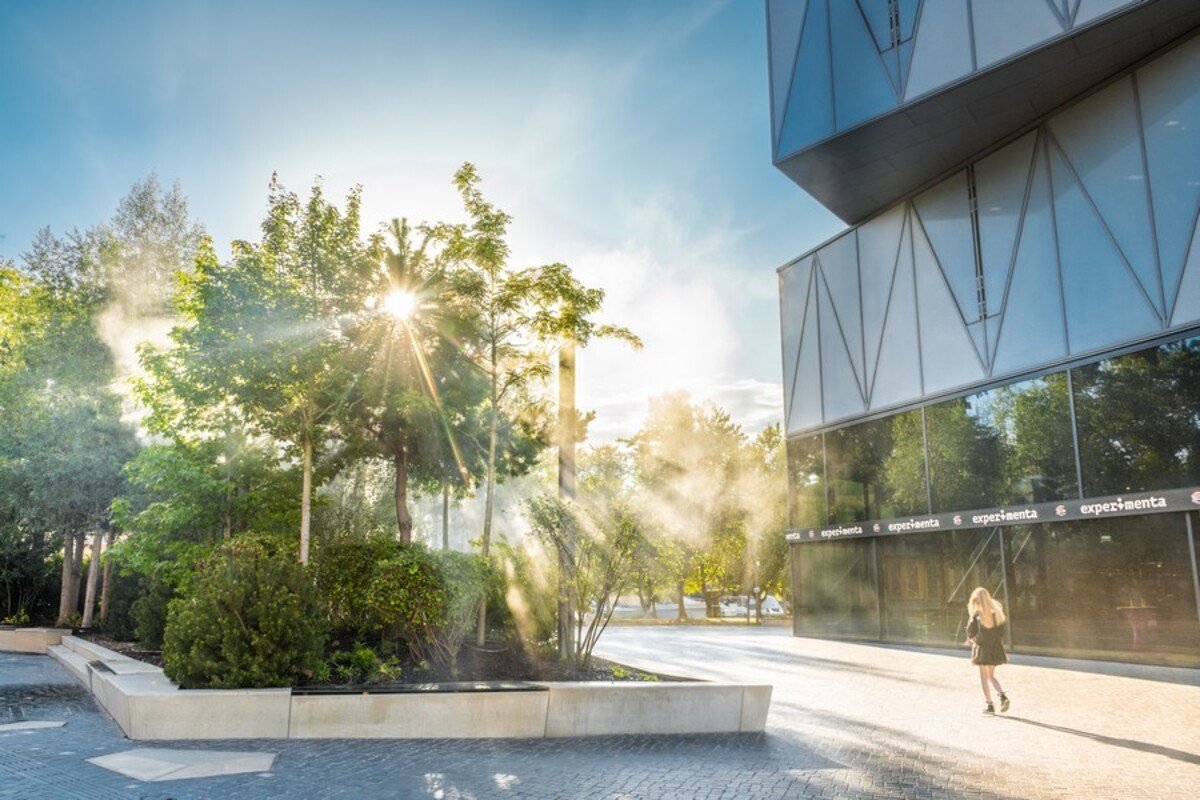 Experimenta-Platz als Stadtoase. Planung: von K GmbH und uniola AG. © von K GmbH