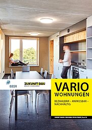 Cover der BBSR-Publikation "Variowohnungen.  Bezahlbar – Anpassbar – Nachhaltig". QUelle: BBSR.