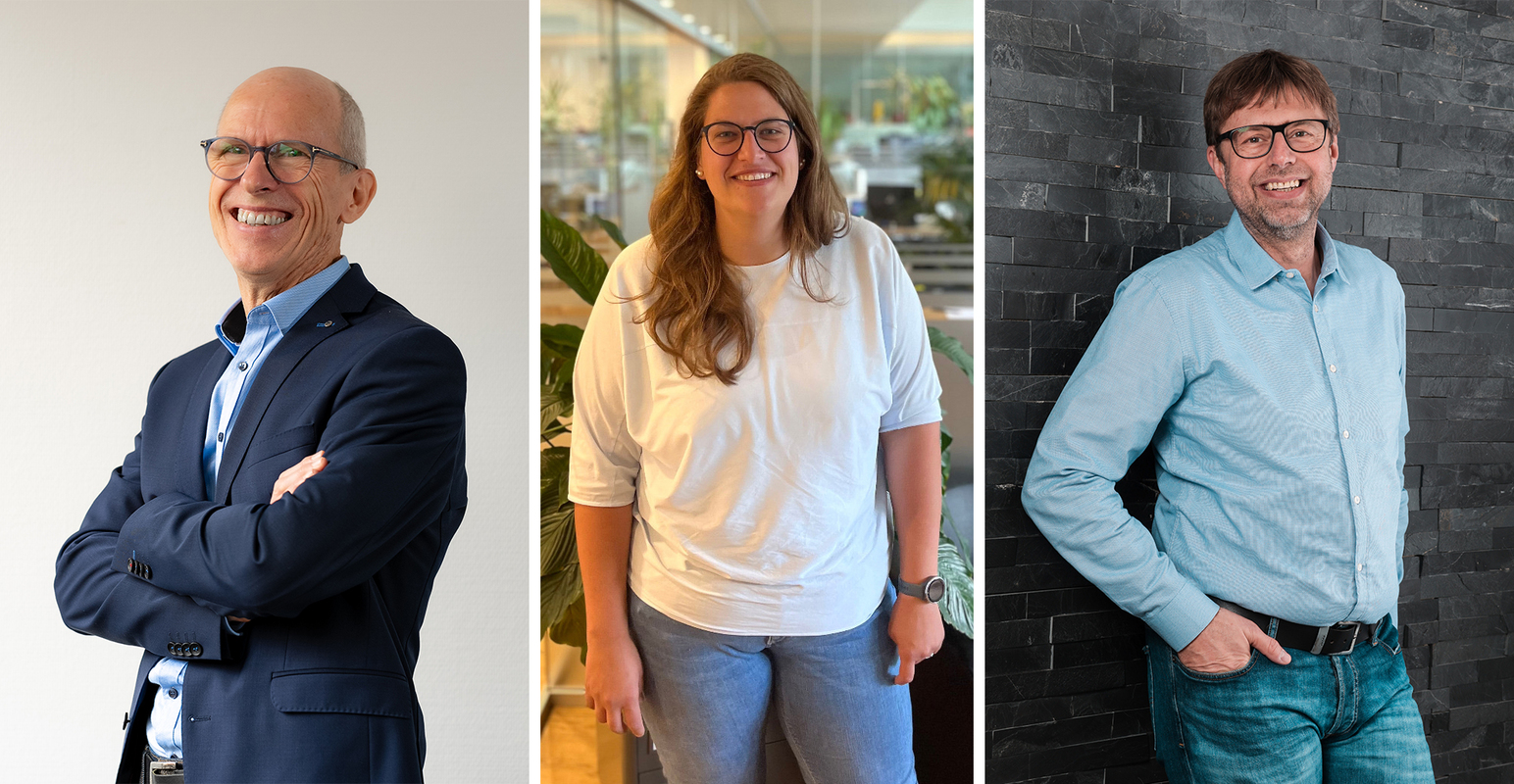 Die Vizepräsidenten des VDV (v.l.): Ullrich Wille, Julia Lechner, Paul Sterzik