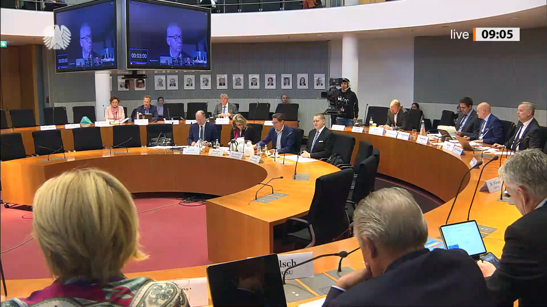 Bild: Screenshot der Videoaufzeichnung. Bildquelle: Deutscher Bundestag
