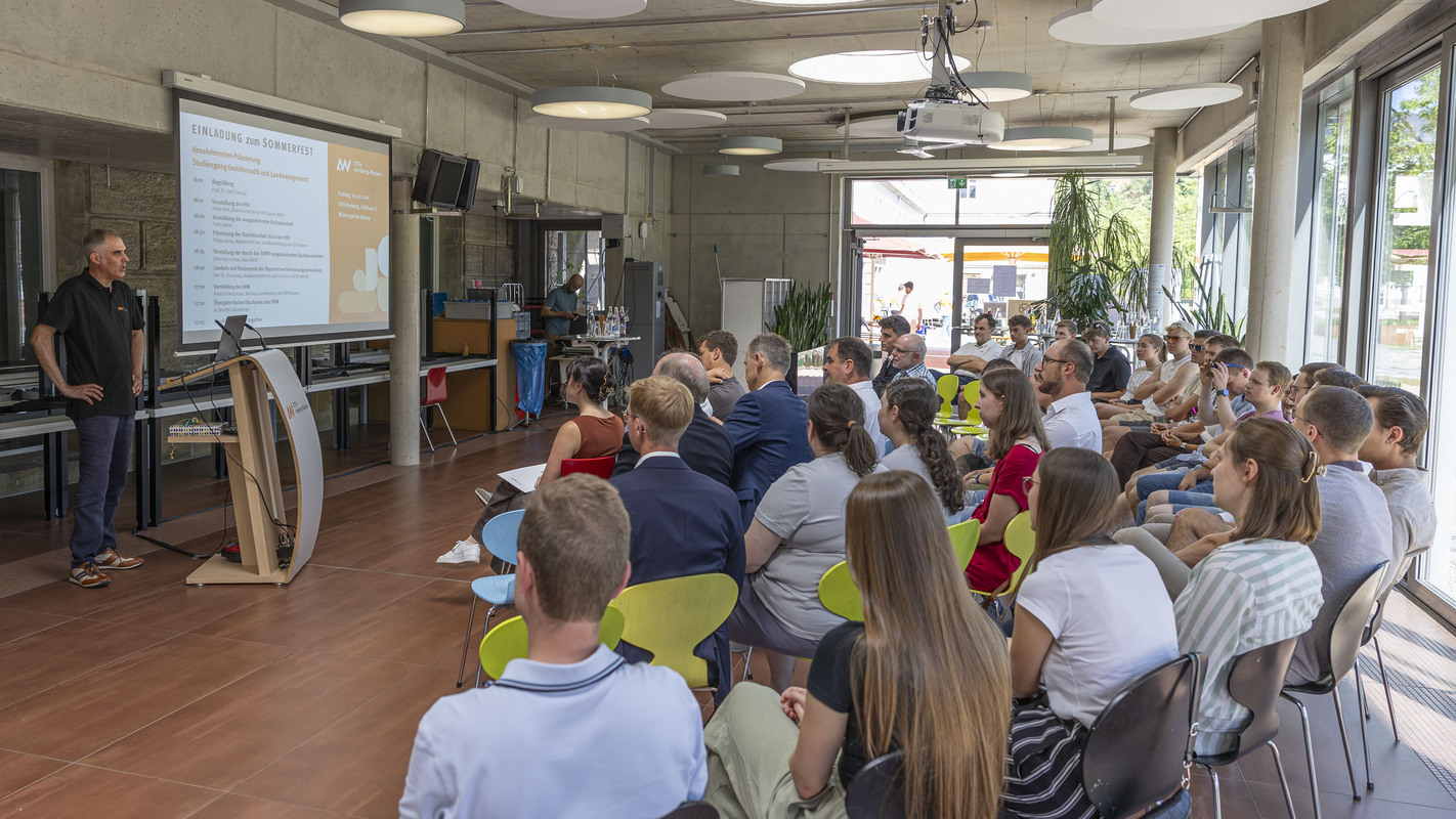 Begrüßung durch Studiengangleiter Prof. Dr. Ralf Drescher
