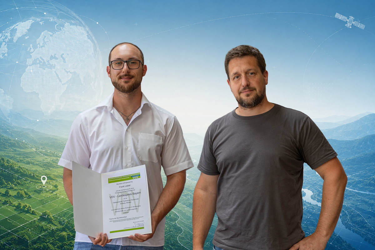 Preisträger Frank Liebel und VDV-Referent Philipp Janka