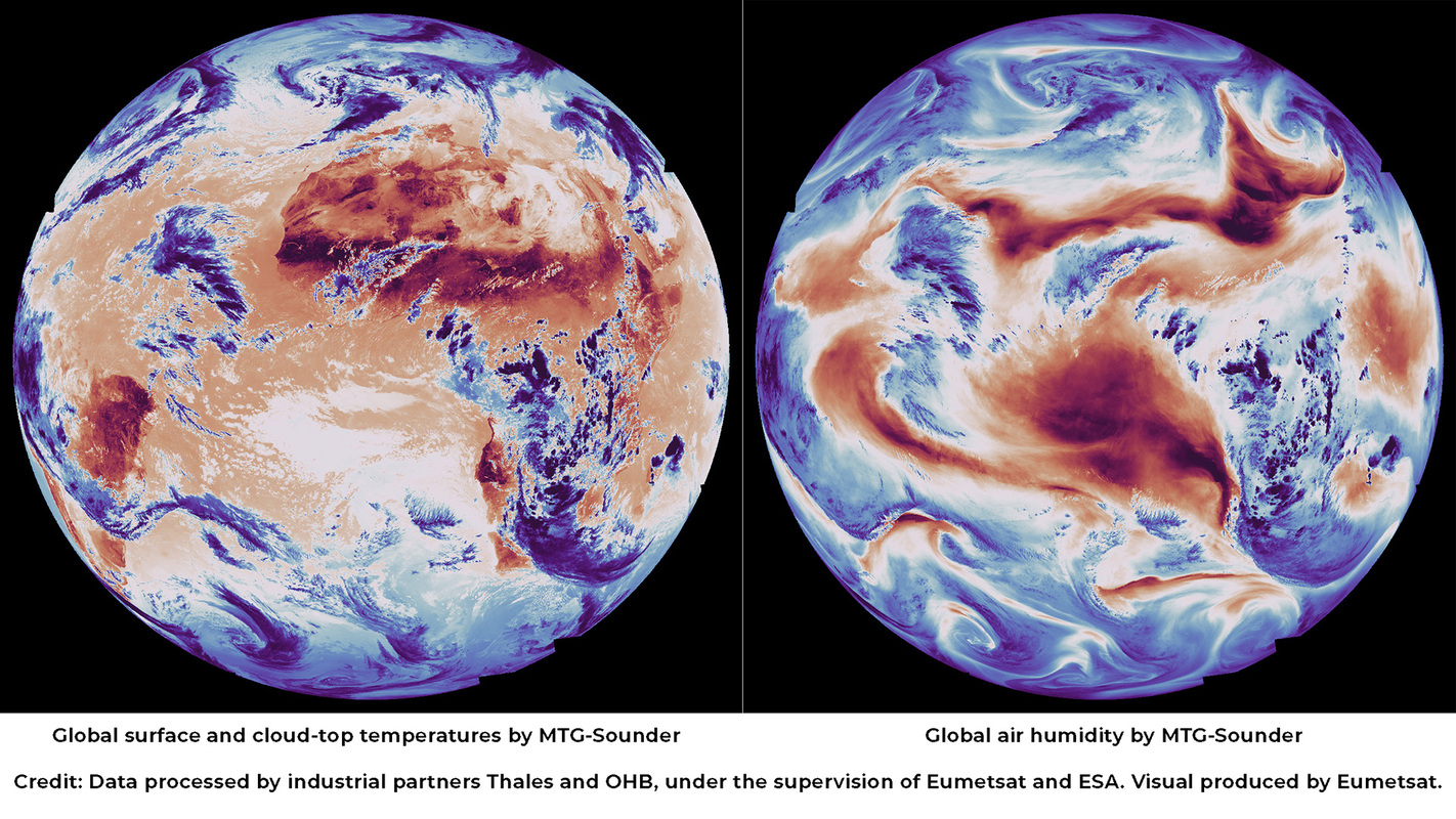 Credit: Data processed by industrial partners Thales and OHB, under the supervision of Eumetsat and ESA. Visual produced by Eumetsat.