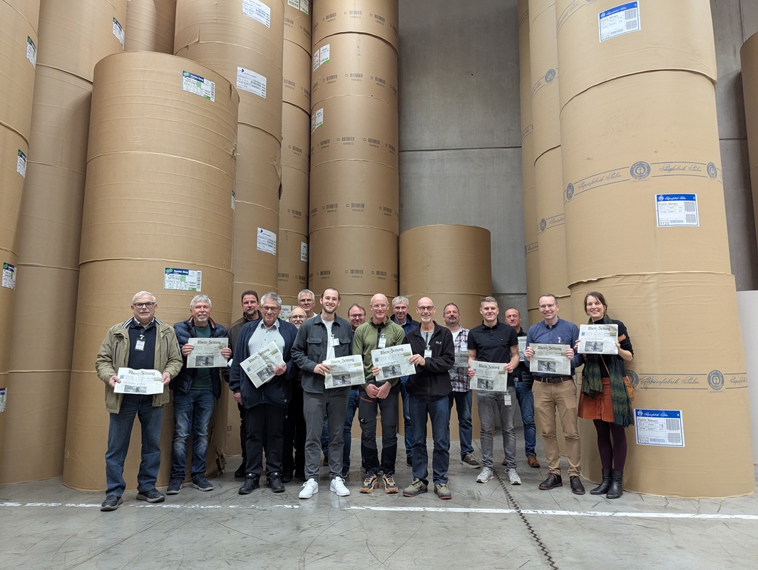 Bild: vor den Druckrollen