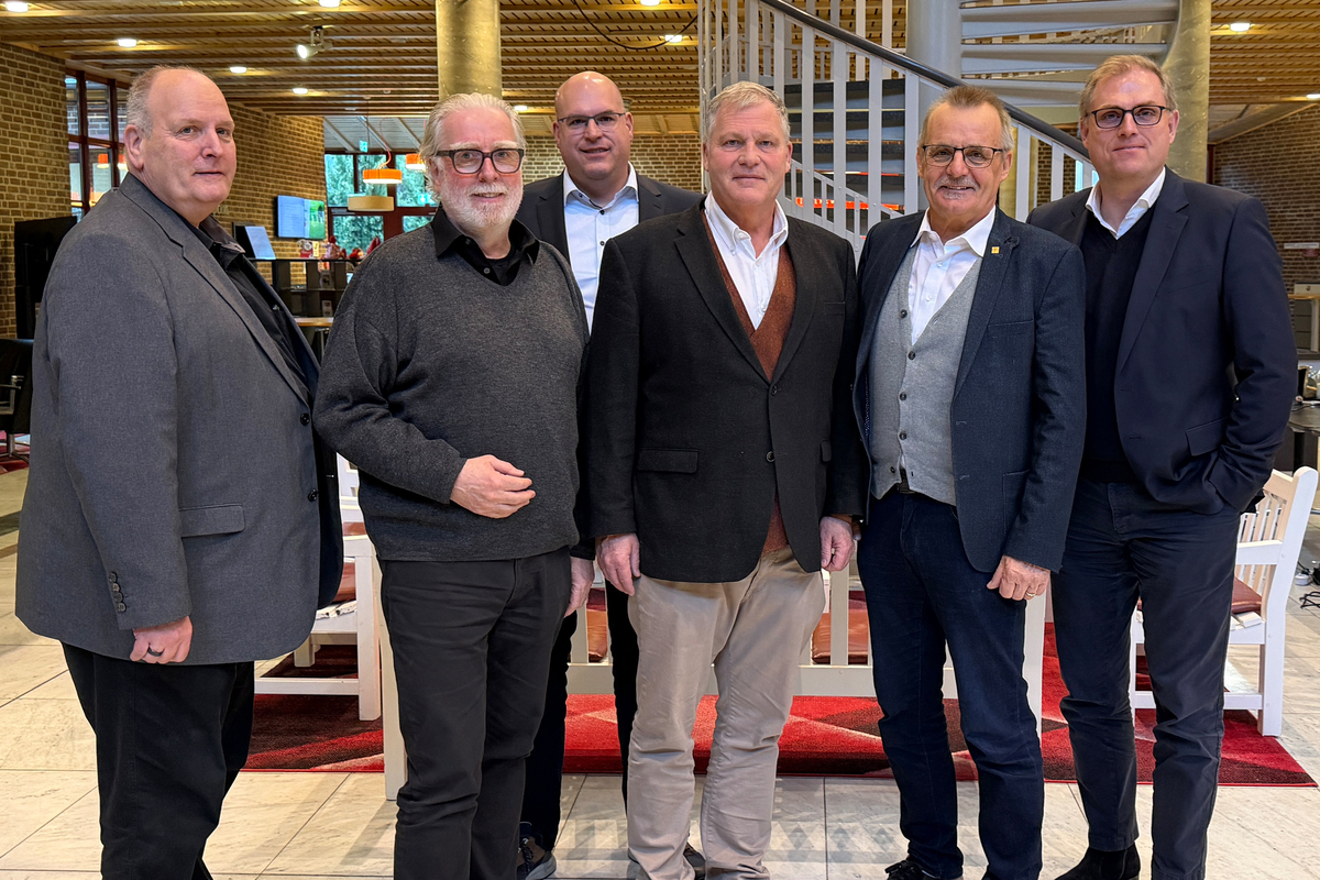 v. l.: Burkhard Kreuter, Wilfried Grunau, Carsten Bruns, Clemens Kiepke, Rudolf Staiger und Christian Hesse. Bild: IGG.