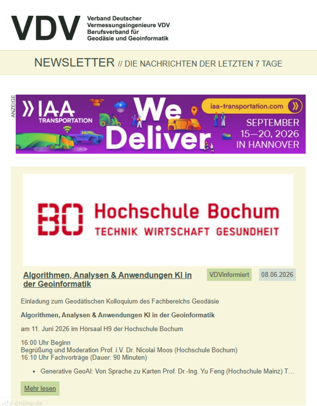 Bild VDVnewsletter
