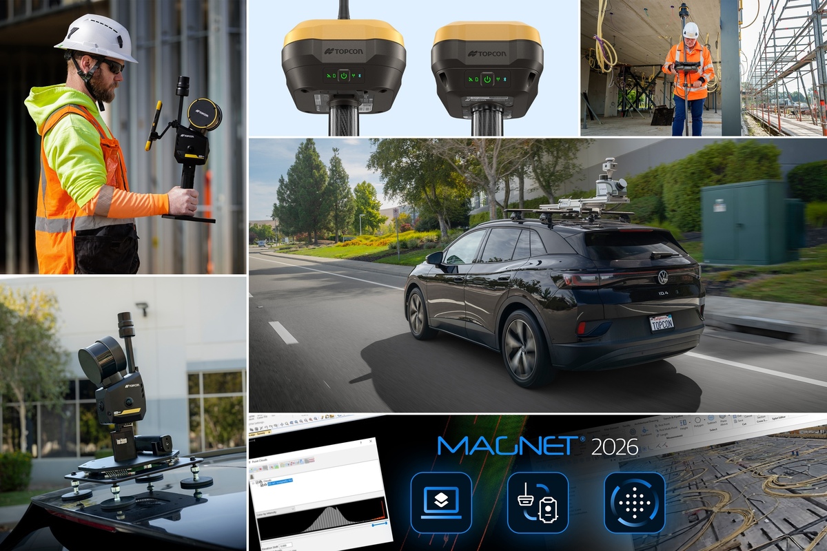 Topcon Positioning Systems erweitert sein Geomatik-Portfolio um neue Lösungen zur Unterstützung durchgängiger digitaler Workflows in Vermessungs-, Bau- und Infrastrukturprojekten. Die Neuheiten stärken das geospatiale Ökosystem von Topcon in den Bereichen Reality Capture, Positionierung, Datenmanagement, Monitoring und intelligenter Untergrunderkundung. Ziel ist es, die Genauigkeit, Effizienz und den Informationsfluss entlang des gesamten Projektlebenszyklus zu verbessern.