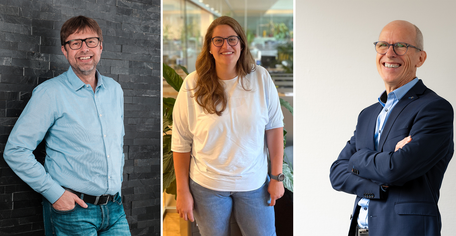 Die Vizepräsidenten des VDV (v.l.): Paul Sterzik, Julia Lechner, Ullrich Wille