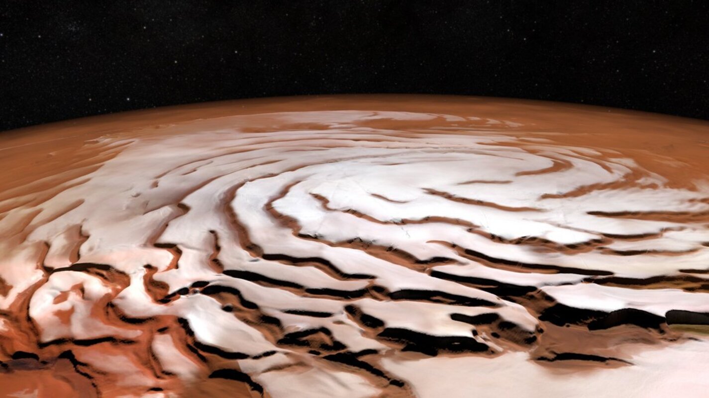 Bild: ESA/DLR/FU Berlin, NASA MGS MOLA Science Team