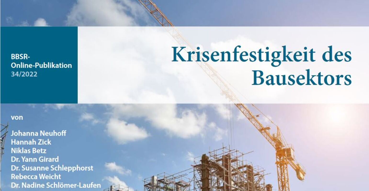 Cover der Publikation. Bild: BBSR